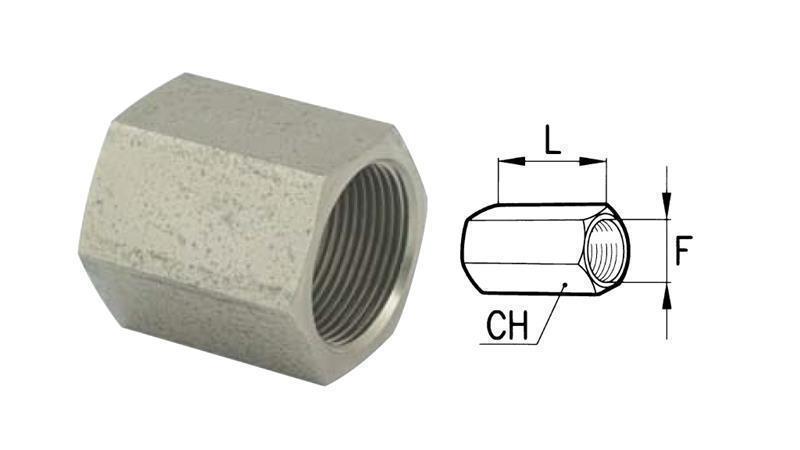 ADAPTADOR HIDRÁULICO HEMBRA-HEMBRA 1/2