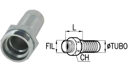 CONEXIÓN HIDRÁULICA CEL 18 L MACHO DN16-M26X1.5