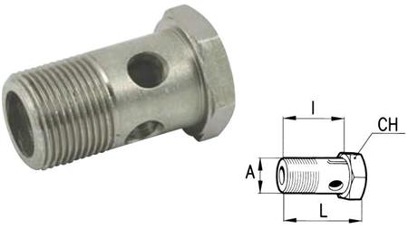 TORNILLO CIEGO HIDRÁULICO 3/8