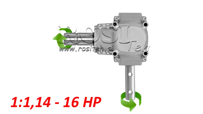 CAJA DE ENGRANAJES ANGULAR L-150J 1:1.14 (16HP-12KW)