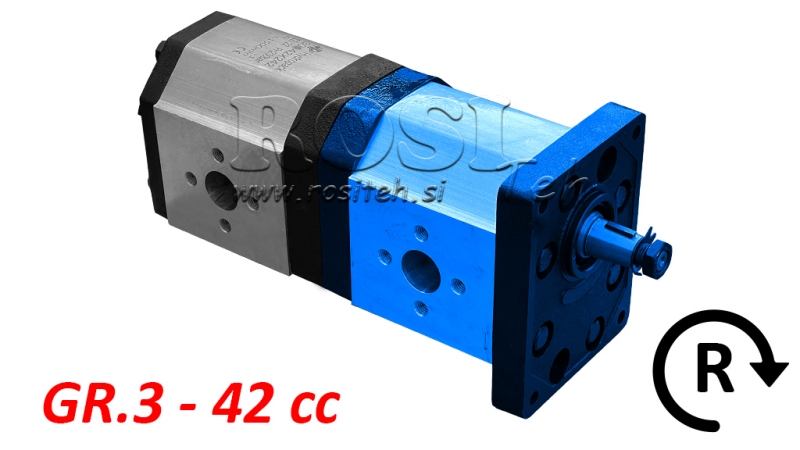 HYDRAULICKÉ ČERPADLO 30C42X241 FRONT GR.3 42 CC PRAVÉ