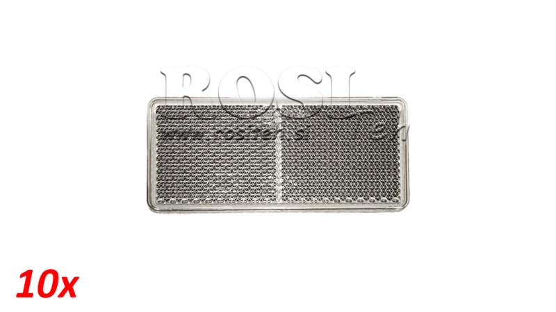 REFLECTOR RECTANGULAR BLANCO 105X48 (10PCS)