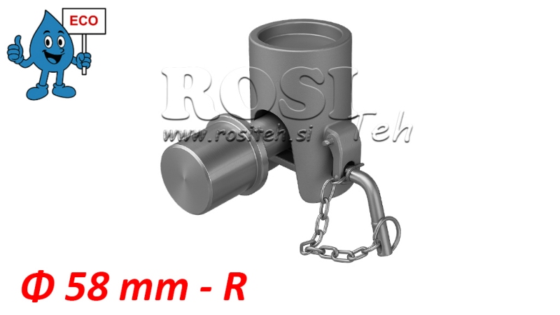 KUGLE TIL TIPPER CAISSON Φ58 HØJRE ECO