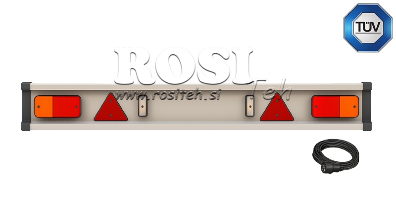 PARAGOLPES DE REMOLQUE MODELO TÜV CON LUCES 2150MM