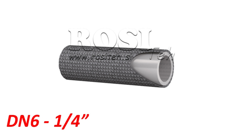 HLADKÁ TEPLOTNÁ HADICA PTFE SAE100 R14 DN6 (1/4) 175BAR