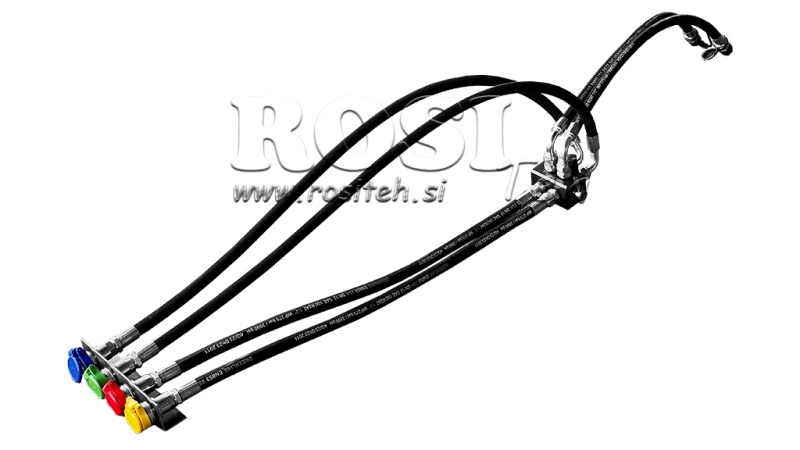 VANNE DE DISTRIBUTION MANUELLE AVEC DURITES POUR SORTIE DE REMORQUE TRACTEUR DF-6/2 60LIT/MIN