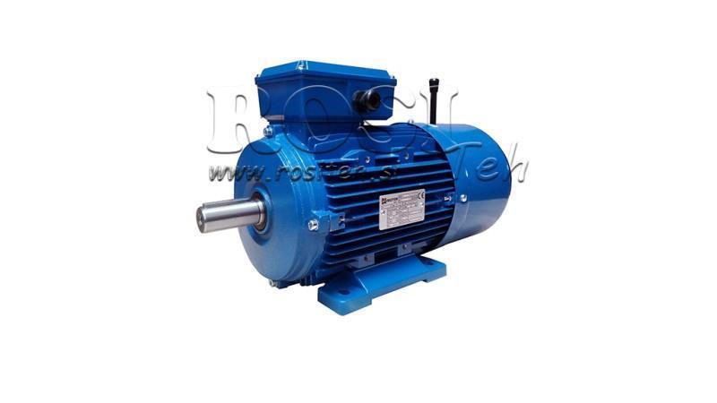 2.2kW-ELEKTRIČNI MOTOR S KOČNICOM MSH100L1-4_1420rpm 3Faze noge-B3