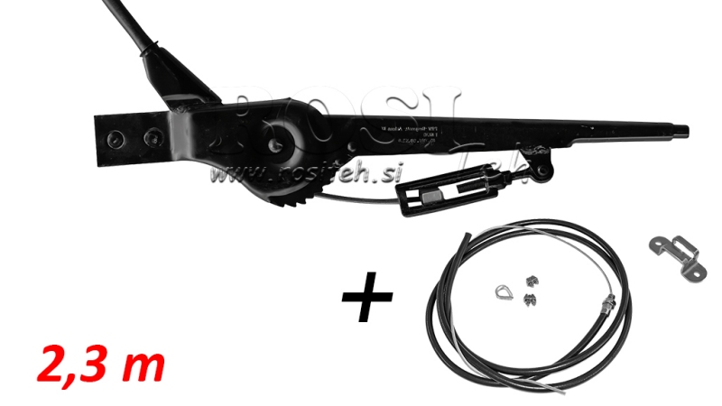 MANIJA DE TIRÓN PARA JUEGO DE FRENOS DE MANO DE REMOLQUE CON CABLE 2.3M