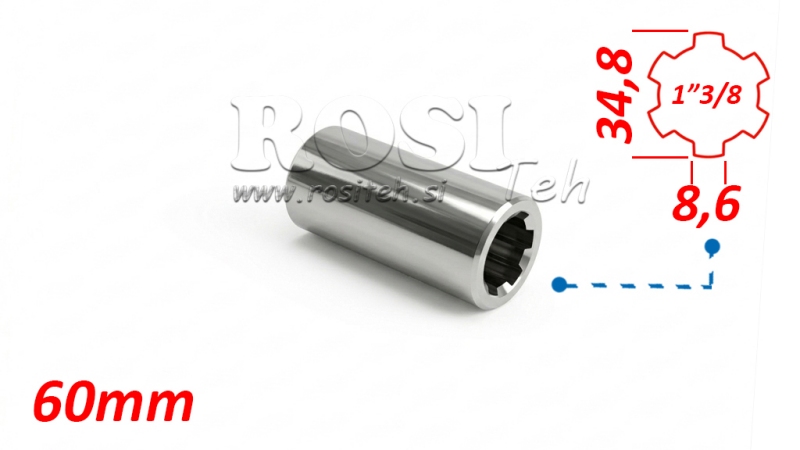 KARDANOVÝ ADAPTÉR POUZDRO 1-3/8 (60 mm)