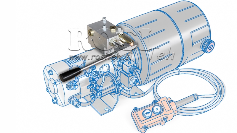 BOMBA MANUAL PARA UNIDAD DE POTENCIA HIDRÁULICA MINI