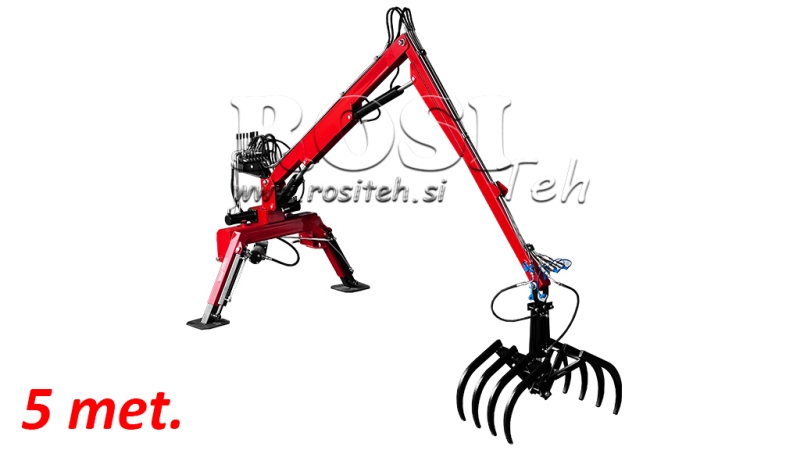 HYDRAULICKÝ NAKLADAČ S VIDLICAMI HUT 5 MET. (+7 SEKCIÍ)