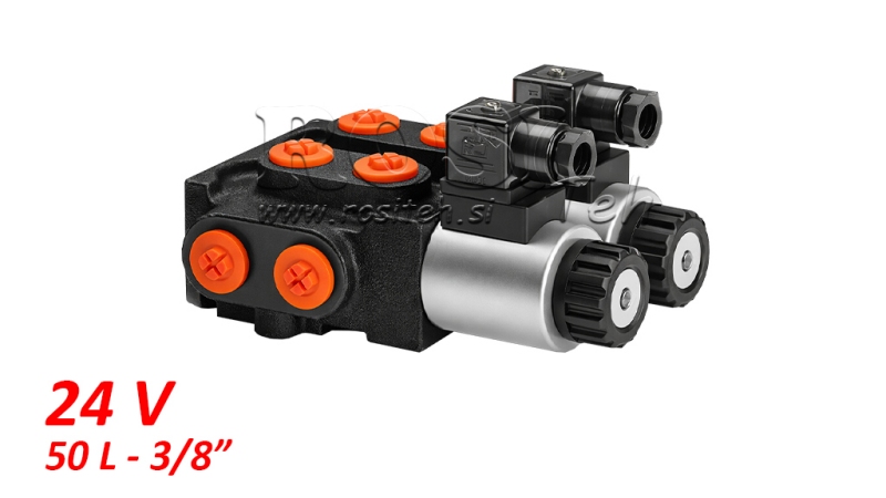 VÁLVULA DE 8 VÍAS 3/8 24V - 50LIT