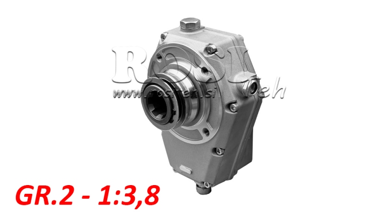 CAJA DE ENGRANAJES GR.2 -1:3.8 FEMENINO EN PIN