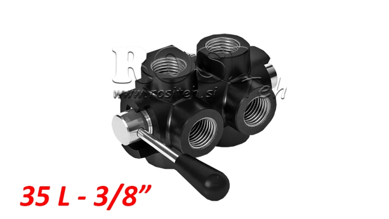 MANUAL VÁLVULA DE 6 VÍAS DF 3/8 - 35LIT