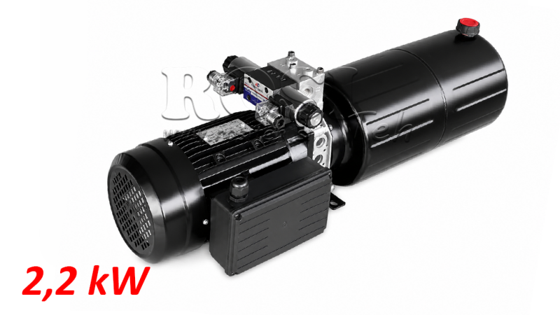 MINI UNIDAD DE POTENCIA HIDRÁULICA 230V AC (2.2 kW) - 8.0 cc - 11.2 lit/min - tanque 12 lit
