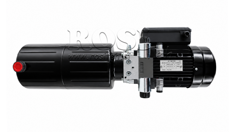 MINI UNIDAD DE POTENCIA HIDRÁULICA 230V AC (2.2 kW) - 8.0 cc - 11.2 lit/min - tanque 12 lit