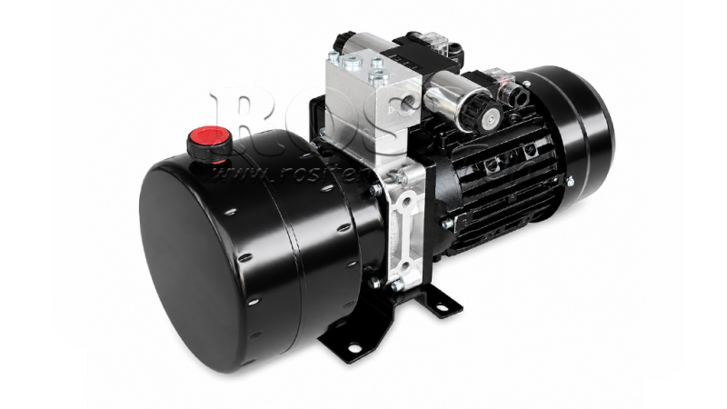 MINI UNIDAD DE POTENCIA HIDRÁULICA 230V AC (0.75 kW) - 3.7 cc - 5.2 lit/min - tanque 4 lit