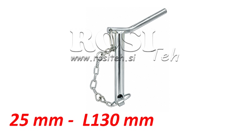 PASADOR DE HORQUILLA CON CADENA 25MM L130