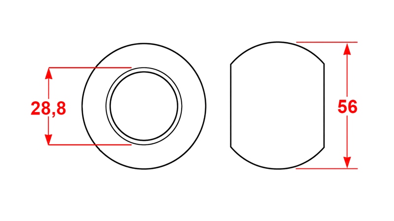 KROGLA ZA AVTOMATSKO KLJUKO HIDRAVLIKE KAT.2 56/28,8