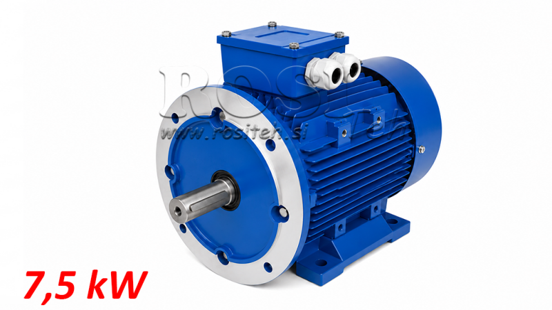 MOTOR ELÉCTRICO DE 7.5KW MS132M-4_1450RPM 3FASE PATAS+FLANGE-B3B5