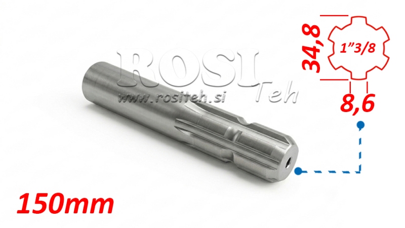 P.T.O. ADAPTER 13/8 L=150