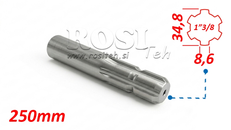 ATTACCAMENTO CARDANICO 13/8 L=250