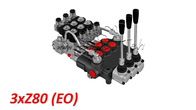 VÁLVULA MONOBLOQUE HIDRÁULICA ELECTRO-MANUAL 3xZ80