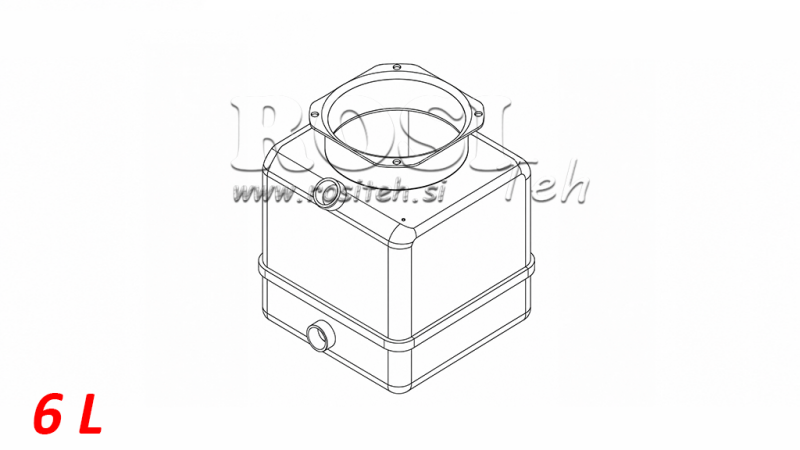REZERVOAR PVC ROLL PP 6 LITER HORIZONTAL-VERTICAL