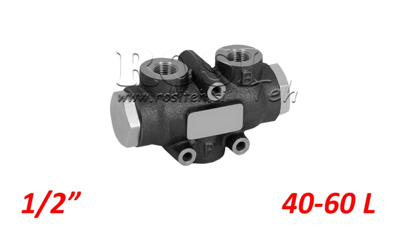 IDRAULICO VALVOLA DIVISORE DI FLUSSO V01006 40 - 60 lit - 1/2 - 250 bar (max.300 bar) V-EQ30