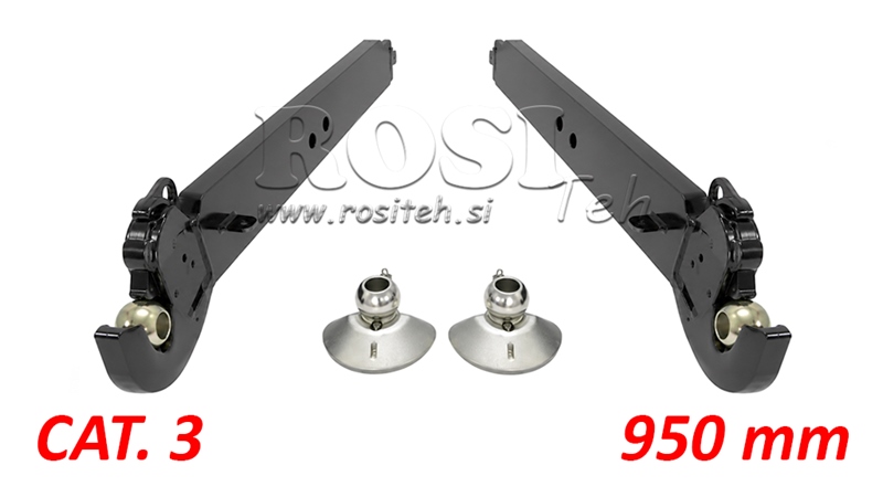 BRAZOS INFERIORES DEL ENGANCHE DE TRES PUNTOS CAT.3 - 120x35 mm - 950 mm (140 HP)