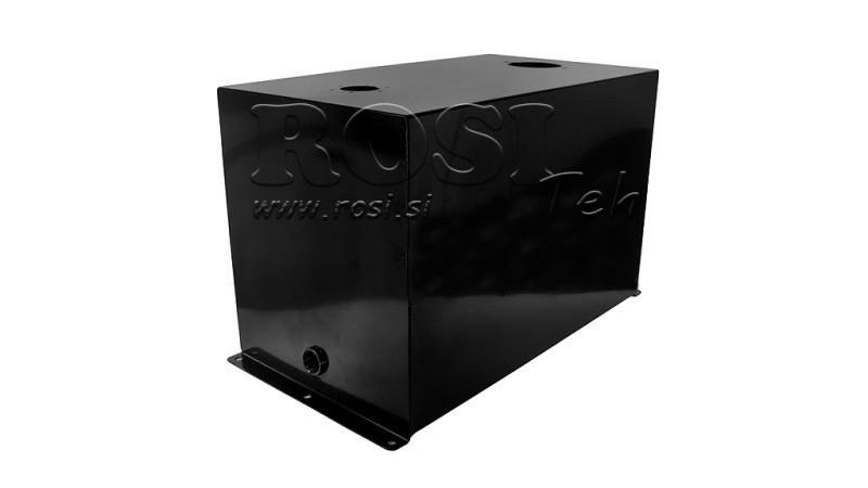 RESERVORIO METÁLICO 100 LITROS CUBO 400x355x753mm PREPARACIÓN PARA FILTRO DE RETORNO