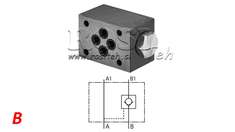 VÁLVULA ANTIRRETORNO CETOP 3 (B)