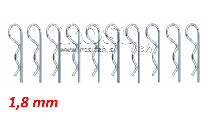 SURTIDO DE PASADORES DE SEGURIDAD Φ 1.8 MM (10PCS)