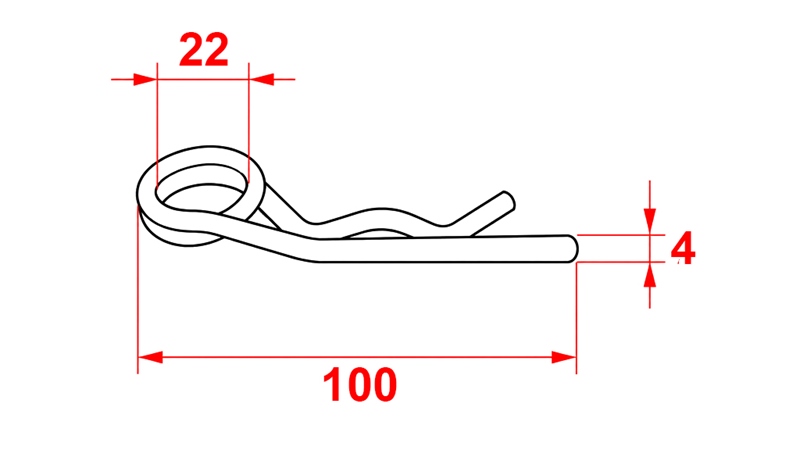 FJÄDERSPRINT SATS Φ 4 MM (5PCS)