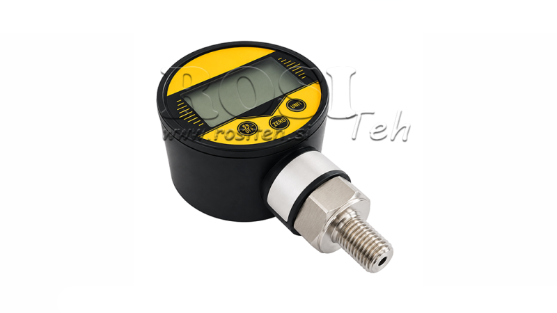 DIGITALNI MANOMETER DN63 VERTICAL 0 - 600 BAR - 1/4
