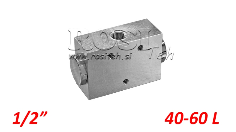 DIVISEUR DE DEBIT HYDRAULIQUE V1026 DFL 40-60 LIT - 3/8 - 250 BAR (MAX.300 BAR) BOITIER EN METAL