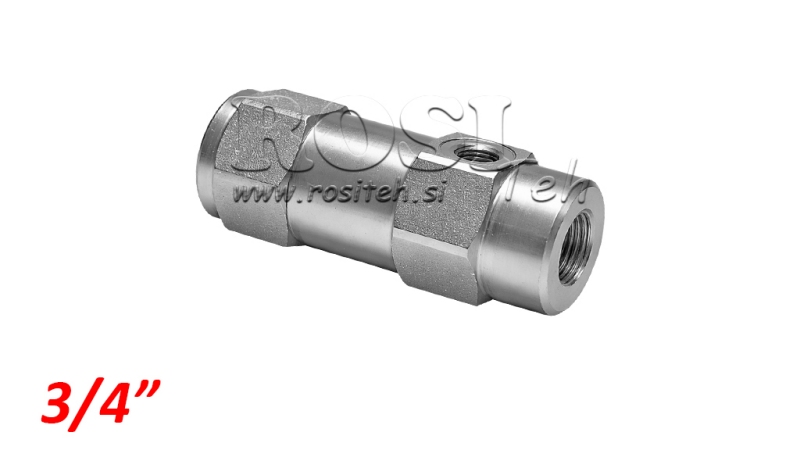 BLOQUE DE VÁLVULA VBPSL 3/4 SD UNIDIRECCIONAL CON PILOTO.