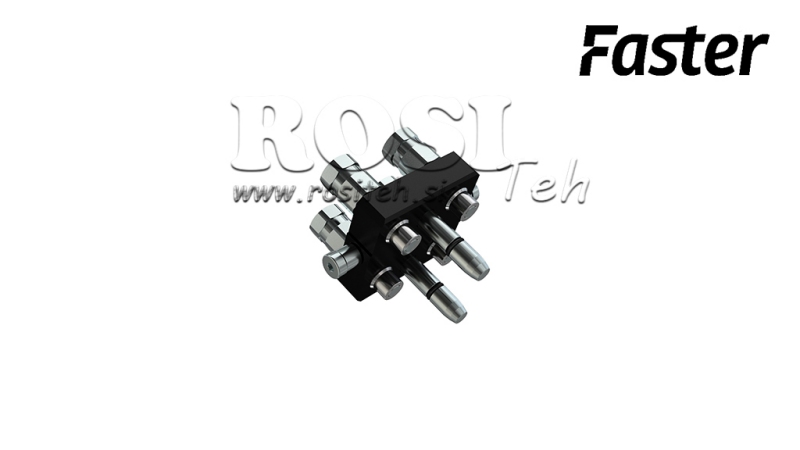 ACOPLAMIENTO MULTI-FASTER 3 VÍAS BSP 1/4 PARTE MÓVIL (UNA PALANCA)