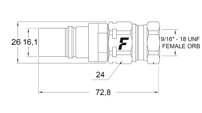 CONECTOR RÁPIDO MACHO PARA MULTI-FASTER 1/4 PARTE MÓVIL