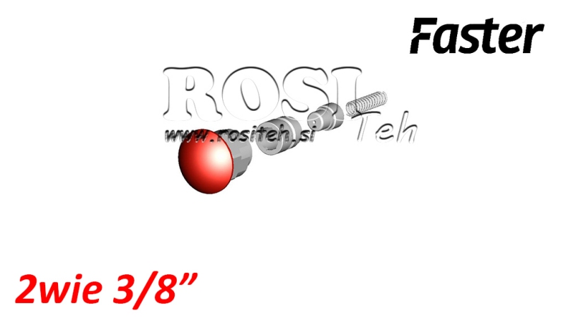 BOTÓN DE SEGURIDAD PARA MULTI-FASTER 3/8 2VIAS PARTE FIJA