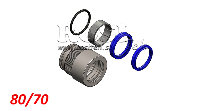 KIT DE JUNTAS PARA CILINDRO HIDRÁULICO MONO 80/70