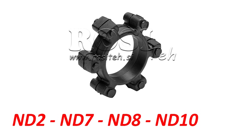 ACOPLAMIENTO DE ESTRELLA PARA INSERTO DE GOMA ND2-ND7-ND8-ND10 (45mm)