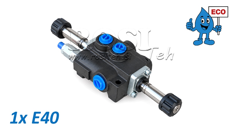 ELECTROVÁLVULA HIDRÁULICA (SIN BOBINAS) – DISTRIBUIDOR DE 1 SECCIÓN 1xE40 ECO