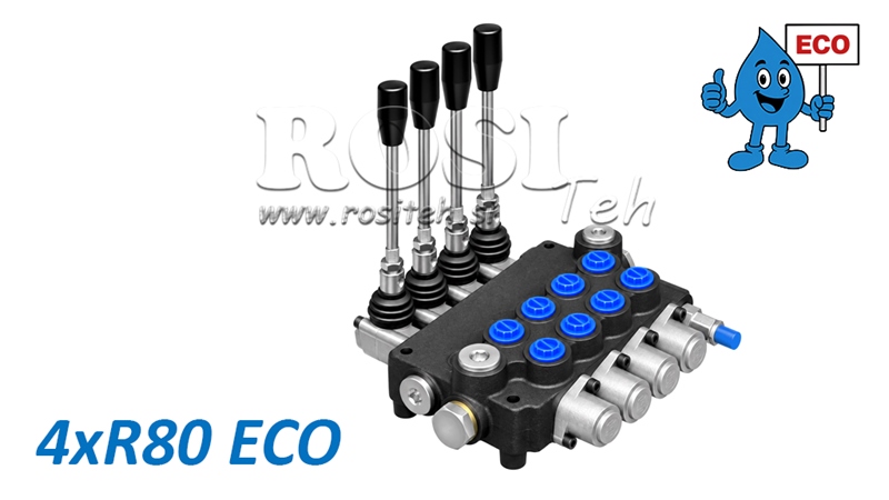 VÁLVULA HIDRÁULICA MANUAL – DISTRIBUIDOR DE 4 SECCIONES 4xR80 ECO