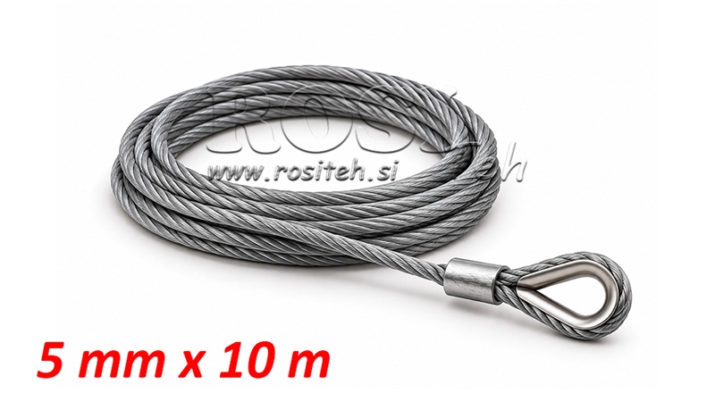 CABLE DE ACERO PARA CABRESTANTE RS-3500 - 1585 kg