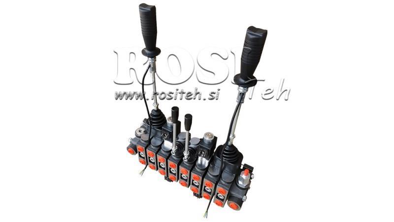 HYDRAULICKÝ VENTIL HIAB 8xPC70 2x JOYSTICK - ELEKTRICKÉ OVLÁDANIE 12V