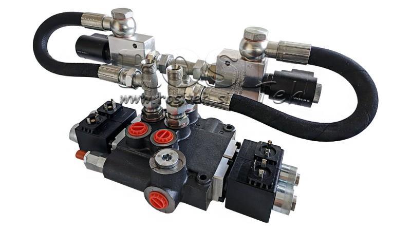 VÁLVULA HIDRÁULICA 2xZ80 12V CC CON FUNCIÓN DE FLOTEO