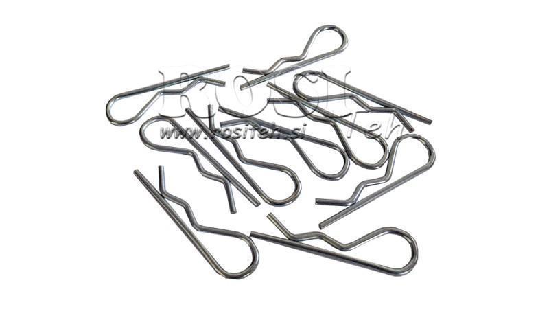 JUEGO DE CLIPS DE SEGURIDAD simple fi 2.5 mm (10pcs)