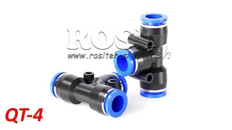 ENCHUFE NEUMÁTICO T CONEXIÓN TPA SIN ROSCA QT-4
