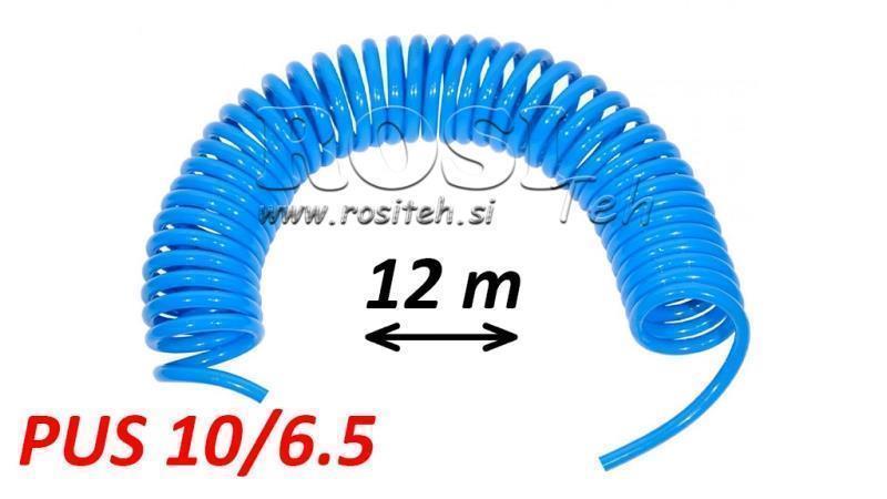 PUS 10/6.5 12m TUBO A SPIRALE BLU NON ASSEMBLATO